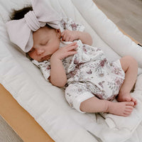 Daisy Floral SS Zip Romper