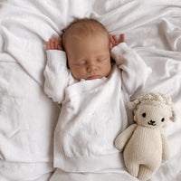 Baby Newborn Organic Heirloom Knit 4 Piece Gift Set - White