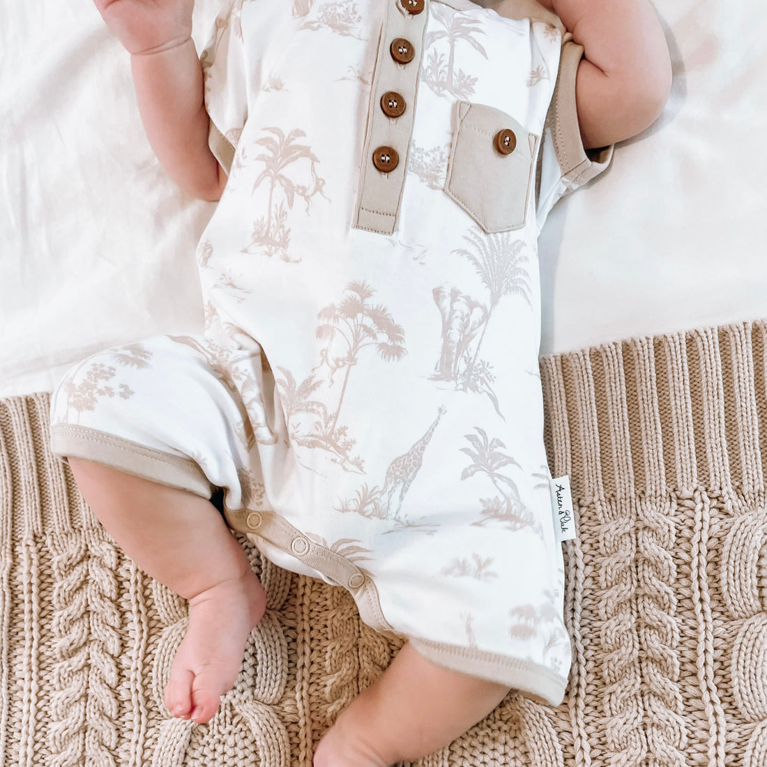 Jungle Henley Romper