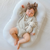Baby Knitted Winter Natural Fleck Knit Romper