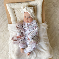 Daisy Floral LS Zip Romper