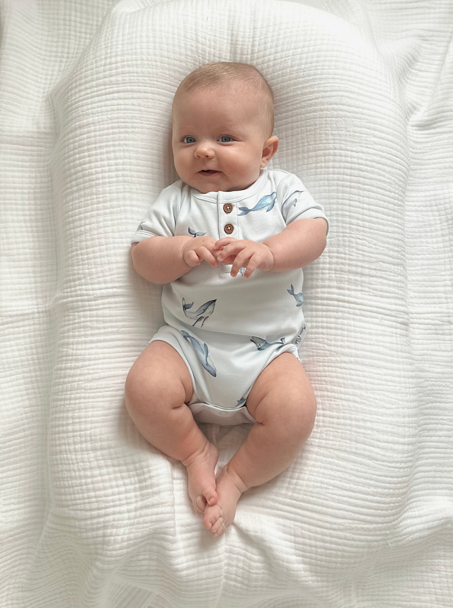 Under The Sea Henley Onesie