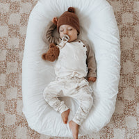 Baby Boy Natural Sleepy Fox Print Raglan Tee Top