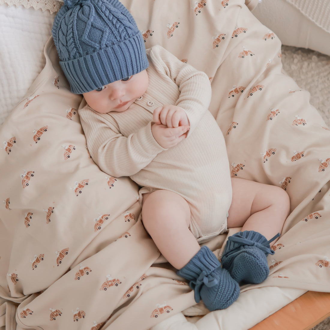 Bluestone Knit Booties