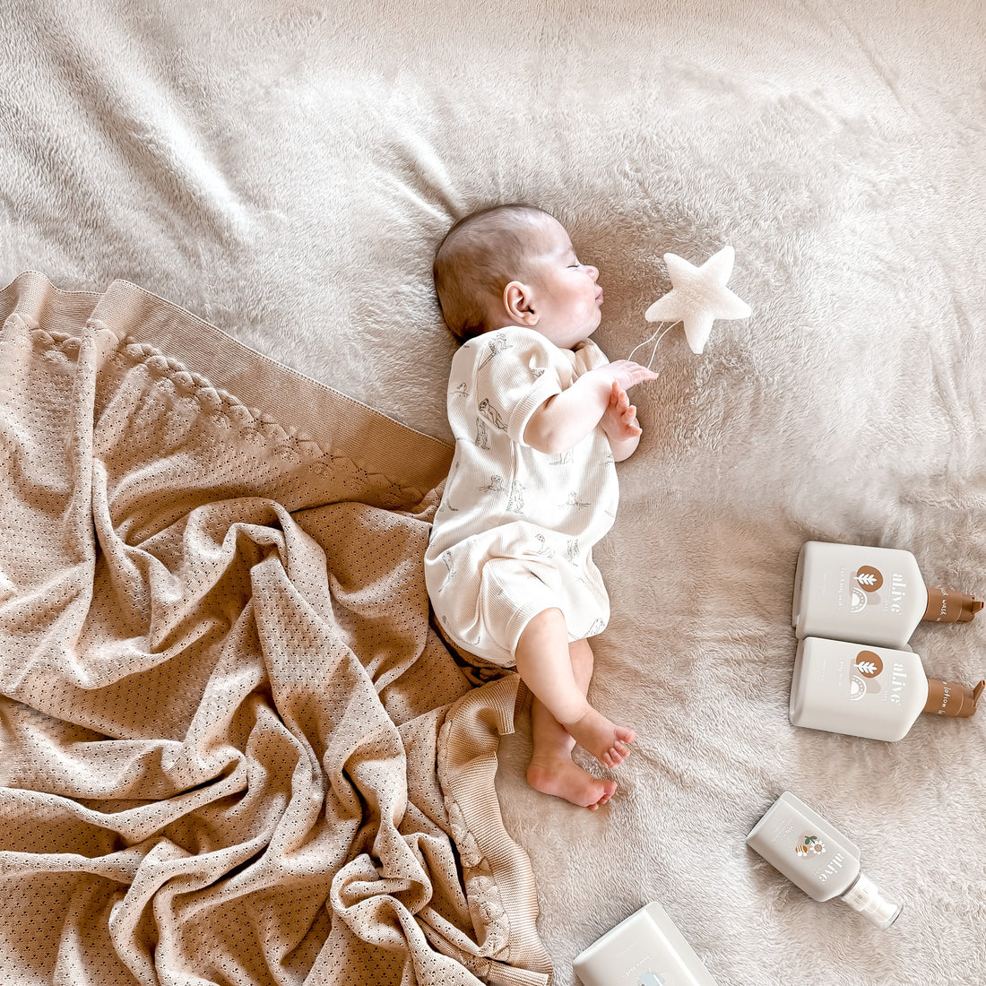 Sand Knit Heirloom Blanket