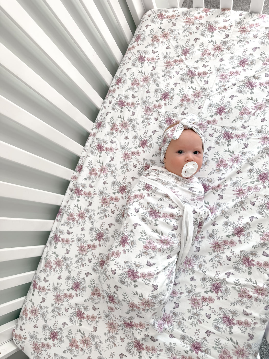 Daisy Floral Organic Cot Sheet