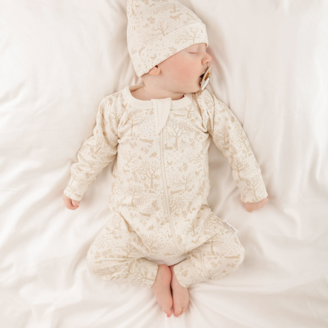 Woodland Ditsy Zip Romper