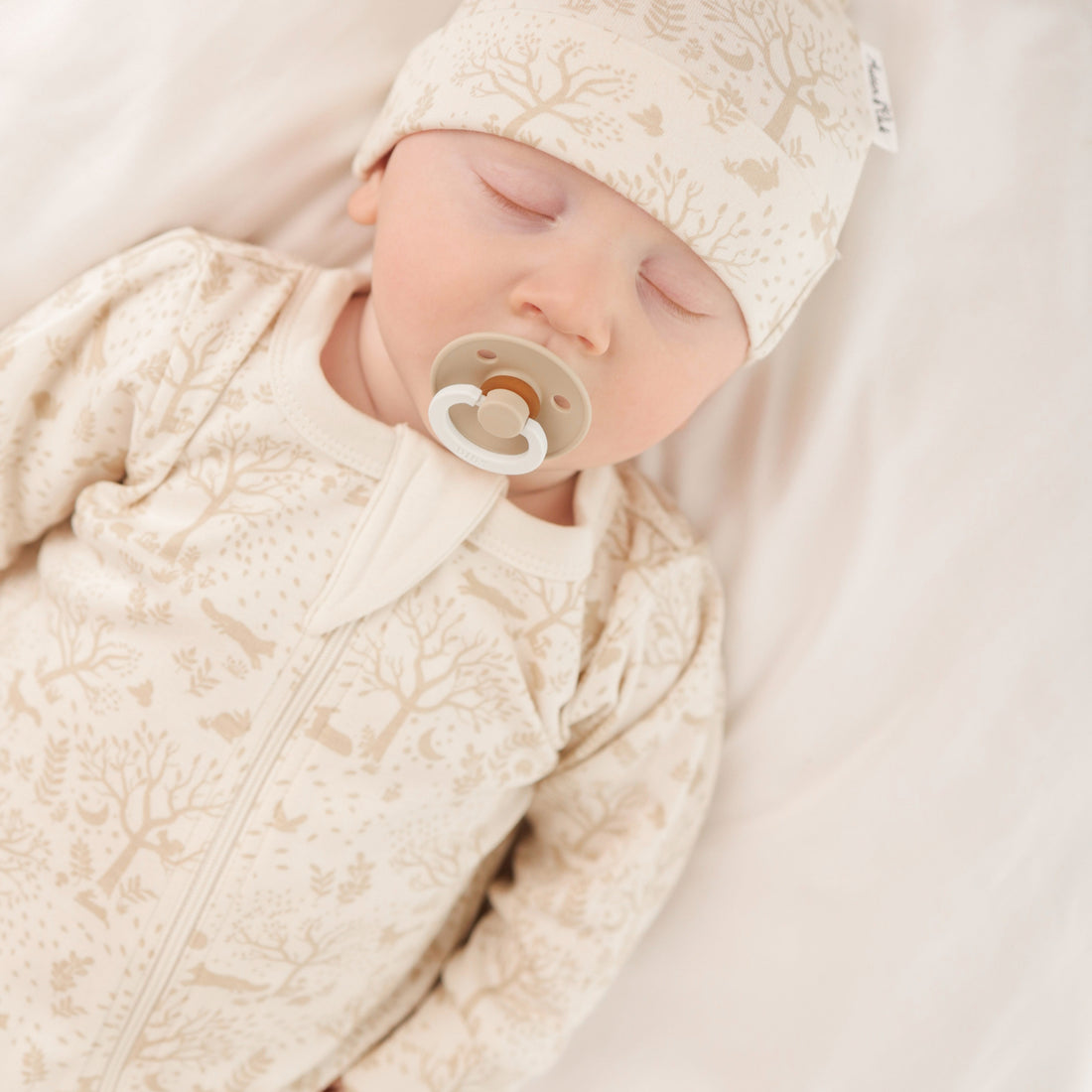 Woodland Ditsy Zip Romper