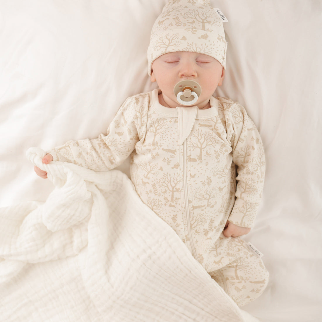 Woodland Ditsy Zip Romper