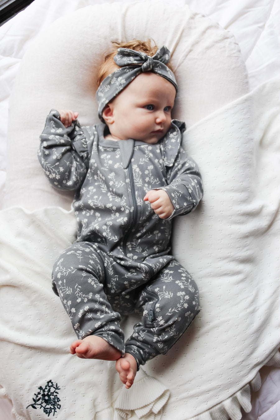 Mia Floral Zip Romper