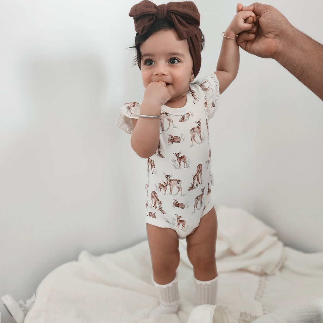 Fawn Meadow AOP Onesie