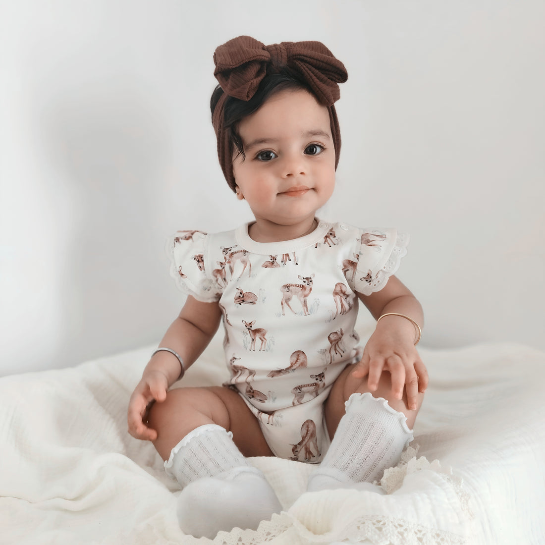 Fawn Meadow AOP Onesie