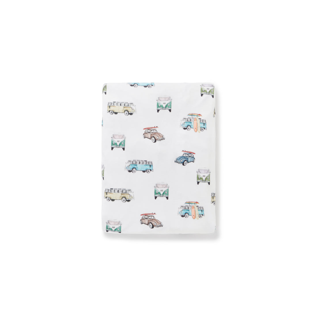 Baby Boys Beach Life Cot Sheet Set Cars Vans