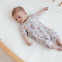 Flying Friends SS Zip Romper