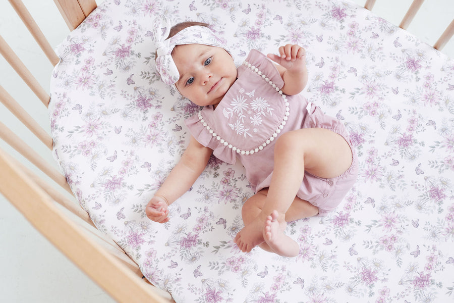 Daisy Floral Cot Sheet