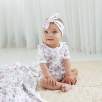 Daisy Floral SS Zip Romper