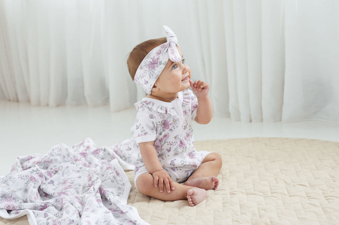 Daisy Floral SS Zip Romper