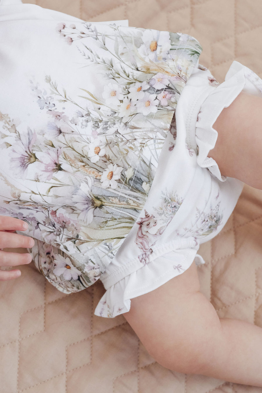 Flower Garden Print Flutter Tee