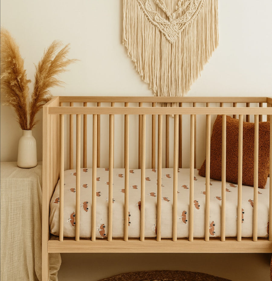 Classic Car Organic Cot Sheet