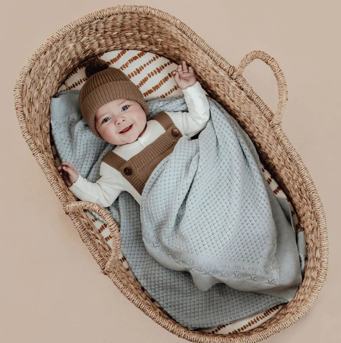 Blue Marle Heirloom Knit Blanket