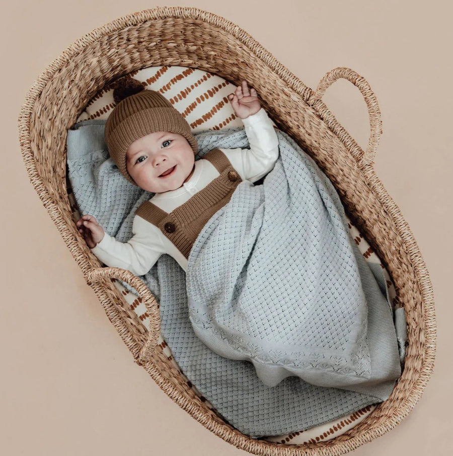 Blue Marle Heirloom Knit Blanket
