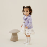 Baby Toddler Girl White Grace Floral Ruffle Dress 