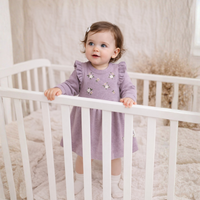 Pink Embroidered Knit Dress