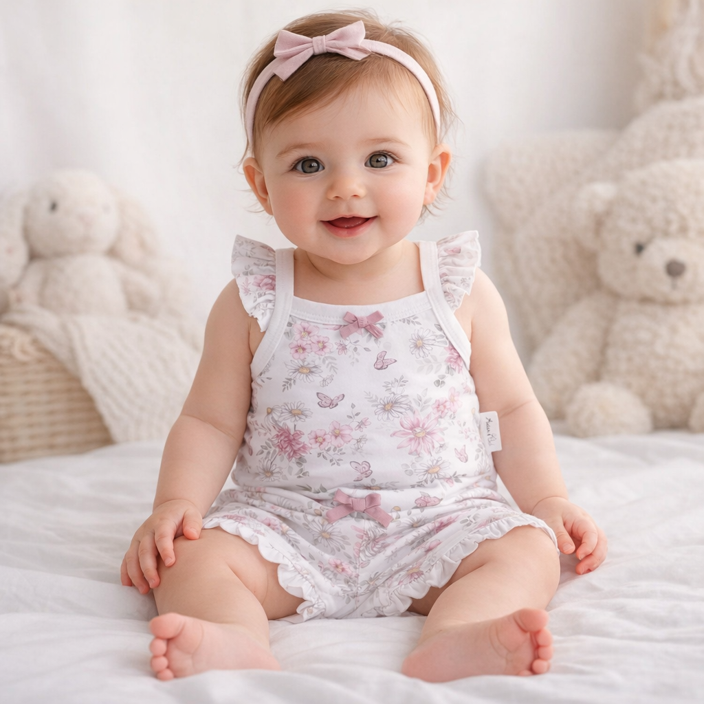 Daisy Floral Ruffle Set