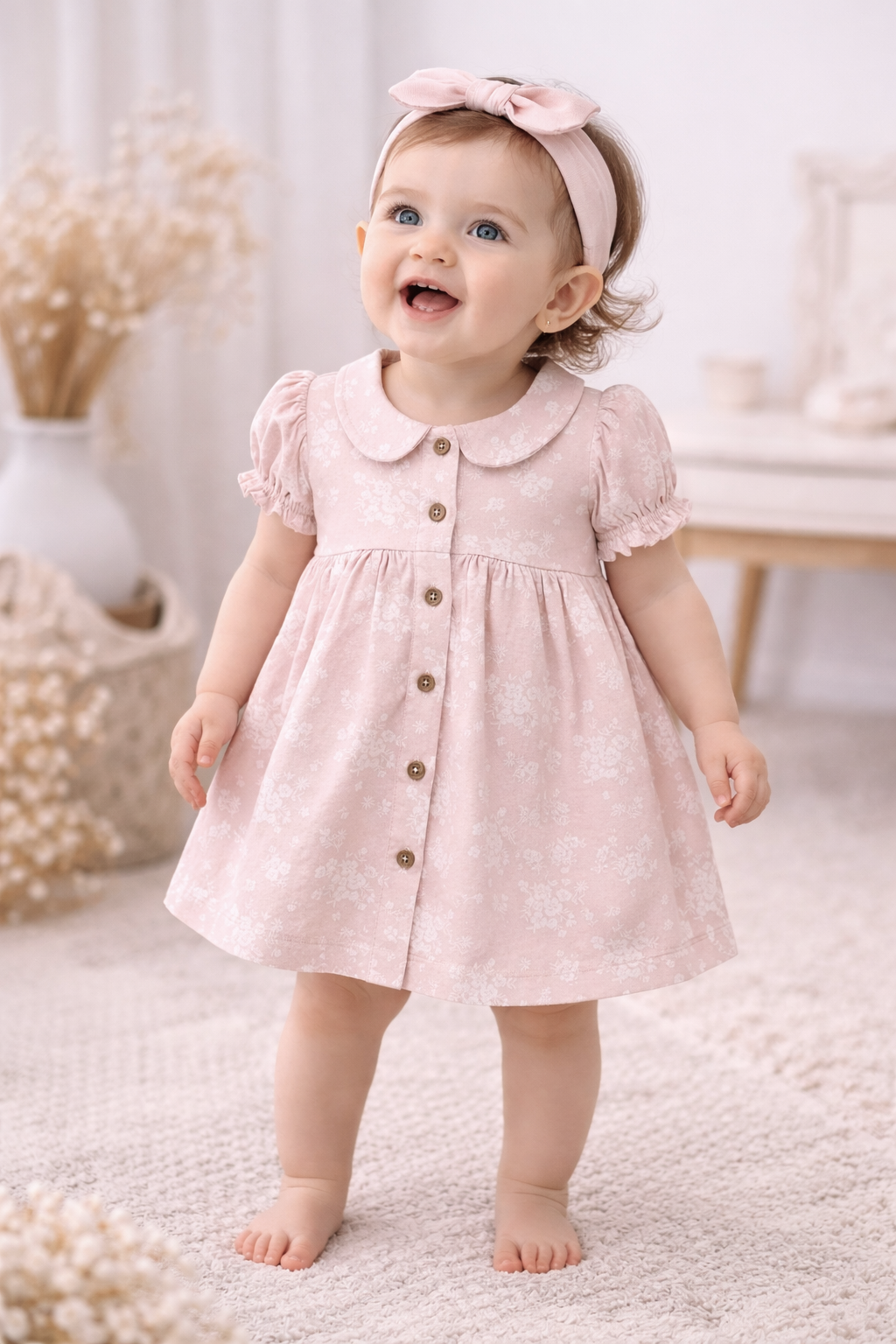 Eve Floral Button Dress