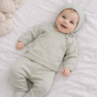 Heirloom Knit 4 Piece Gift Set - Sage