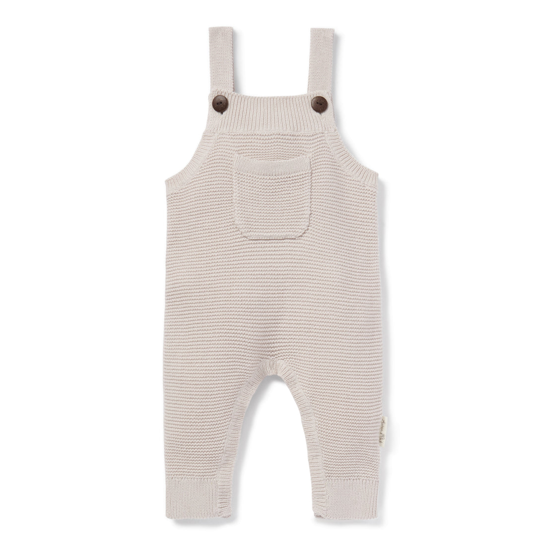 Baby & Newborn Oat Knit Pocket Overalls Knitted