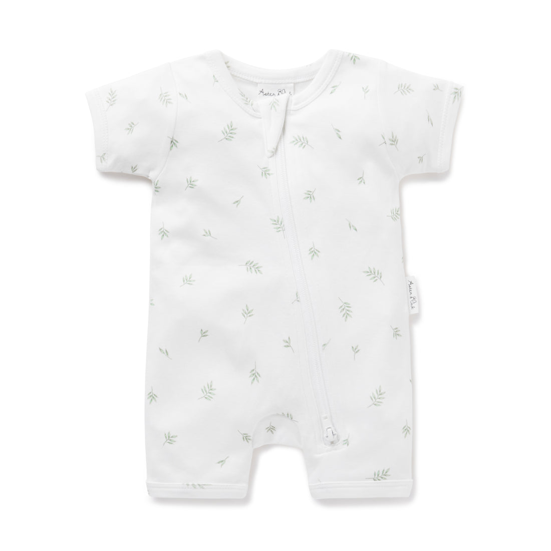 Little Leaf Zip Romper