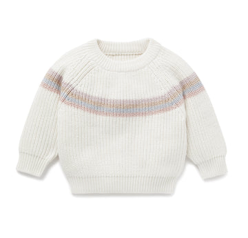 Off-White Rainbow Knit Jumper Baby & Kids Girl