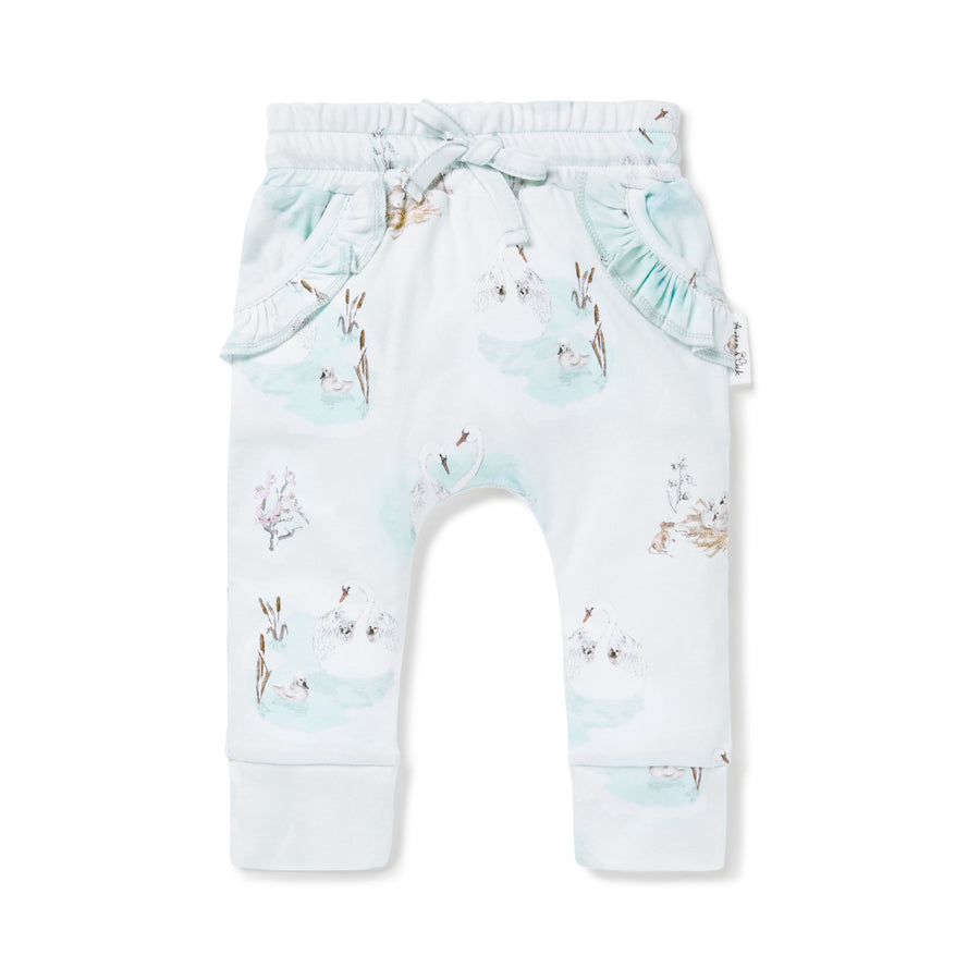 Baby Girls Swan Harem Pants Organic Cotton