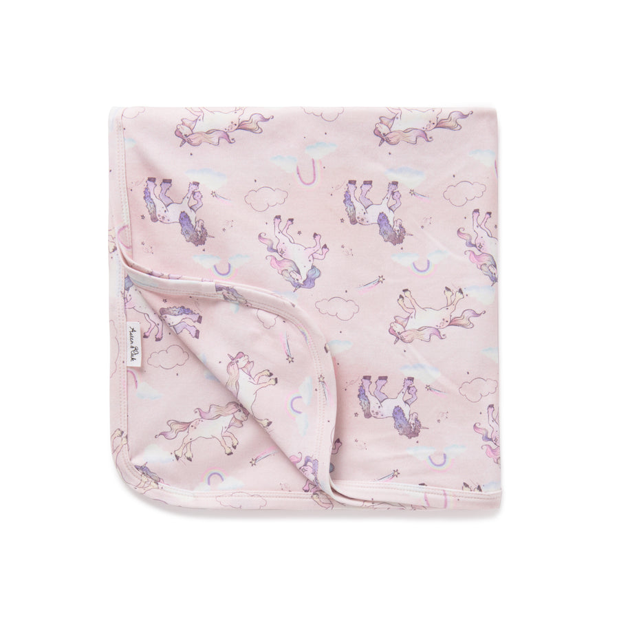 Unicorn Baby Wrap Baby Girls Pink Swaddle Blanket