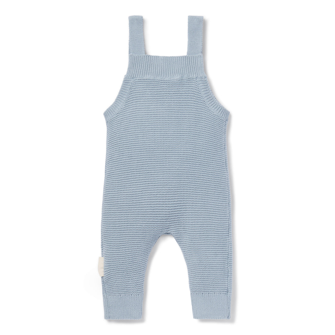 Fog Blue Knit Pocket Overalls Baby Newborn Knitted romper