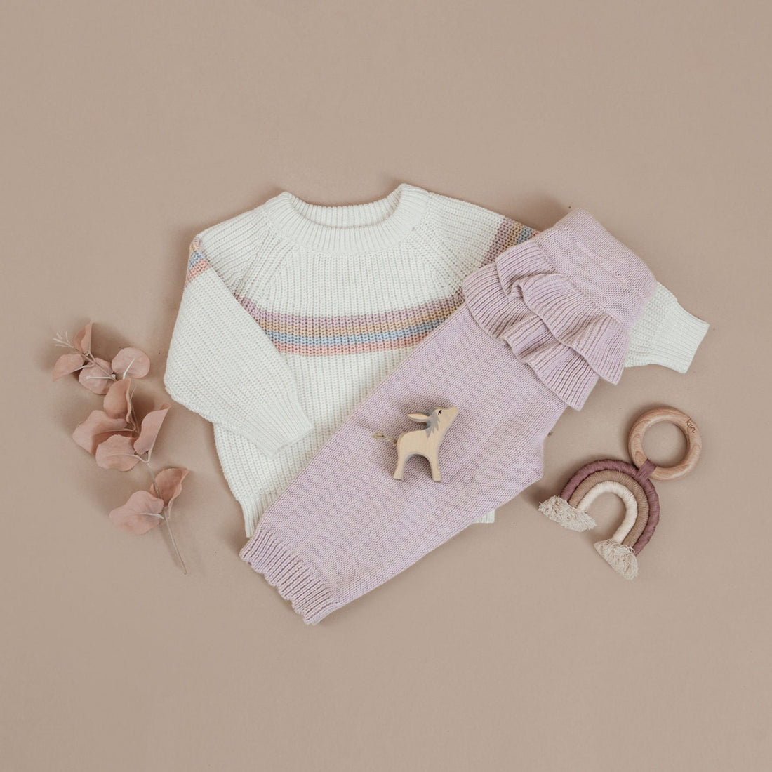 Off-White Rainbow Knit Jumper Baby & Kids Girl