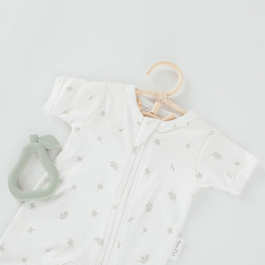Little Leaf Zip Romper