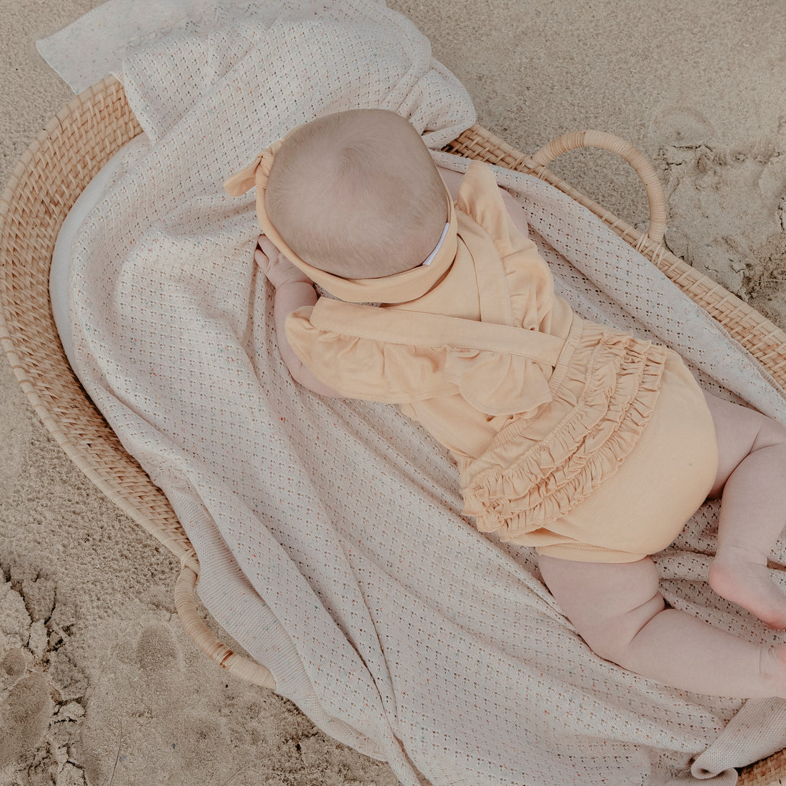 Speckled Knit Heirloom Blanket