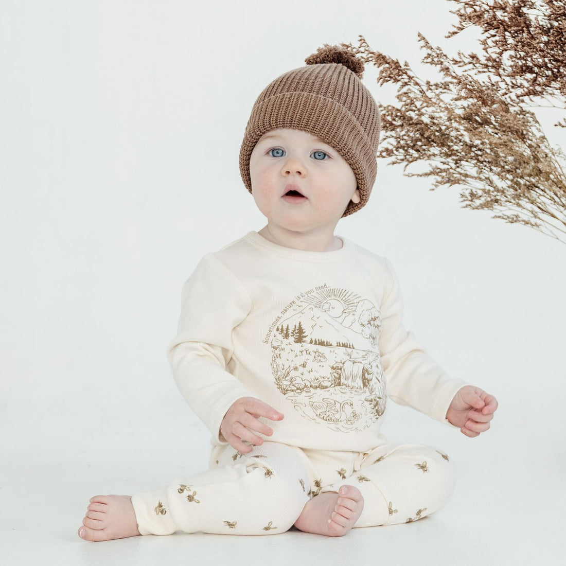 Baby Bee Luxe Rib | & Oak Natural Baby Clothing