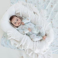 Aster & Oak Baby Girls Swan Baby Wrap Swaddle Blanket