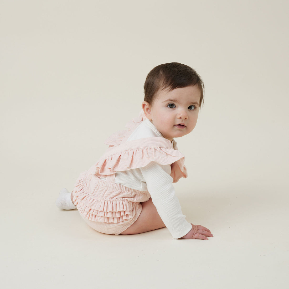 Natural Rib Henley Top