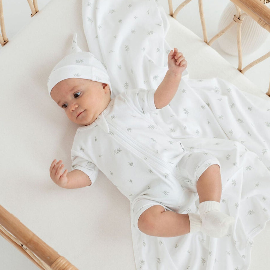 Little Leaf Zip Romper